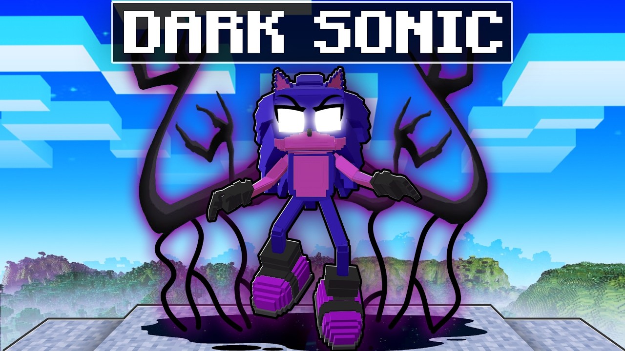 Becoming DARK SONIC in Minecraft!