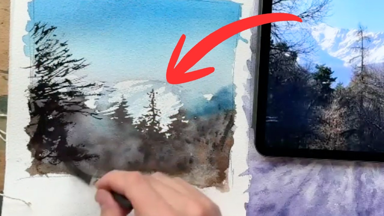 Cette technique à l'aquarelle est magique
