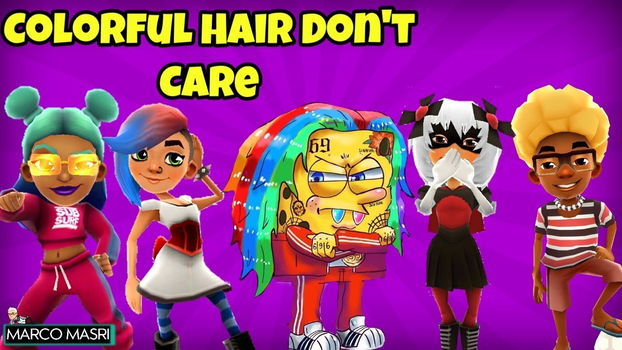 🌈 DYED HAIR CHARACTERS in Subway Surfers - Part 2 | #colorfulhairdontcare - Marco Masri