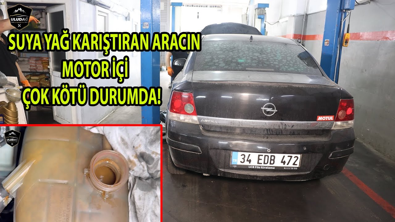 MOTOR SUYU KAYNIYOR VE YAĞ KARIŞMIŞ! (Opel Astra H 1.6 Motor Sıfır Silindir Kapak Conta Değişimi)