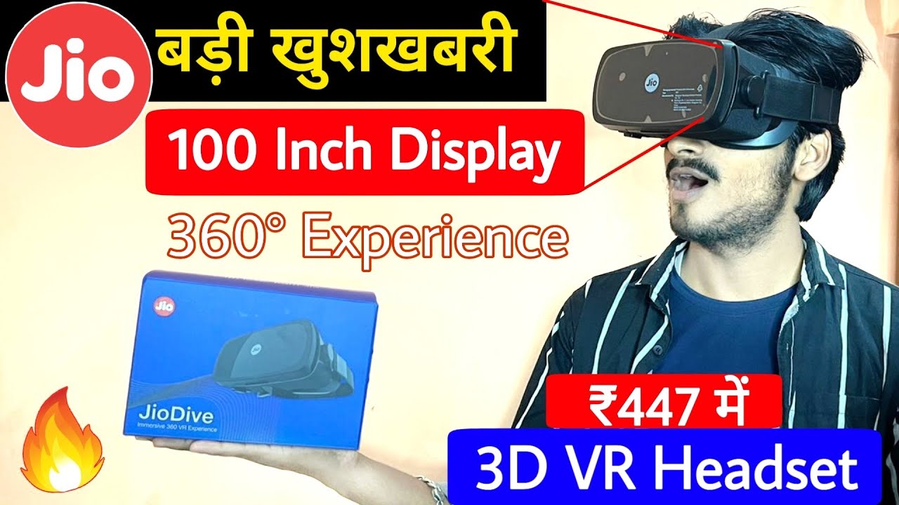 Jio Dive VR Headset Unboxing + Review | 3D VR Experience | How To Use Jio Dive