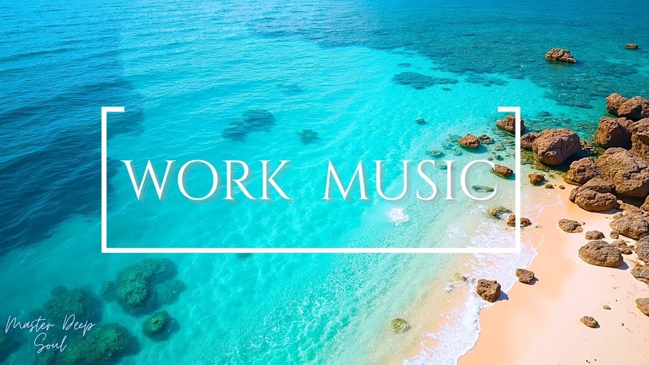3 Hours of Crystal Clear Beach Views • Relaxing Study & Work Music for Deep Focus