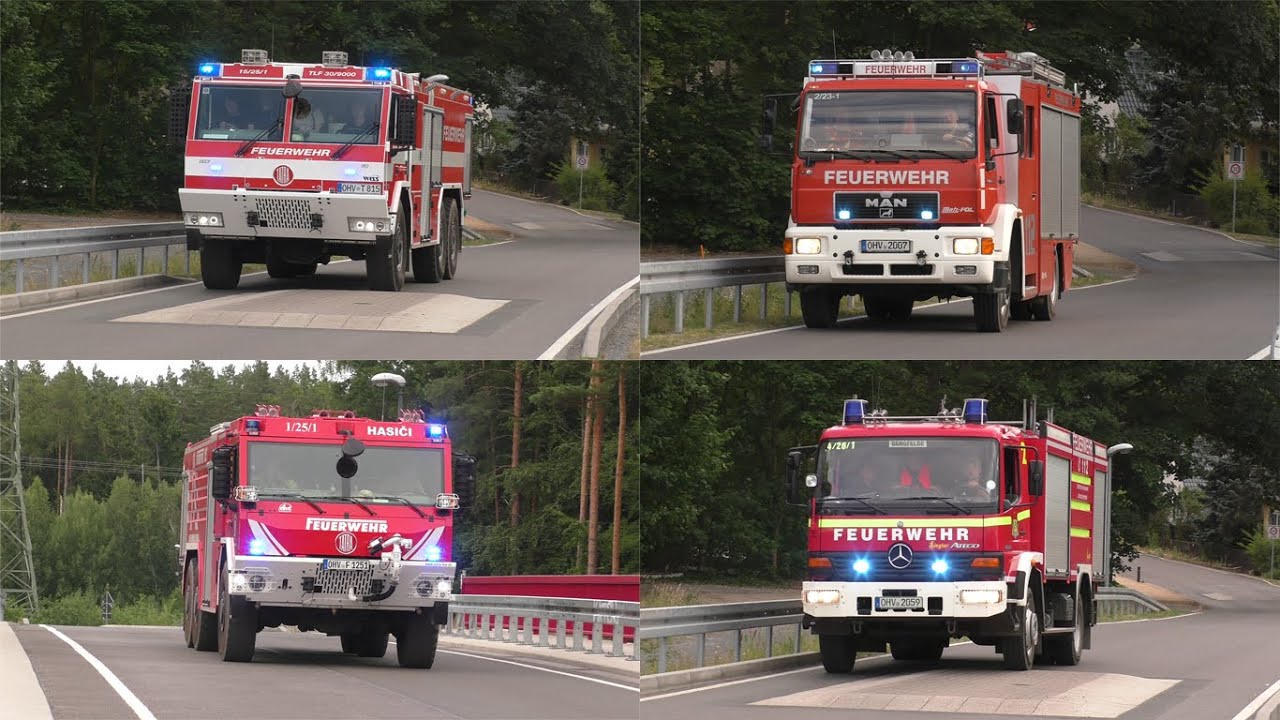 [5000 Quadratmeter Wald in Flammen] Einsatzfahrten zum Waldbrand in Birkenwerder