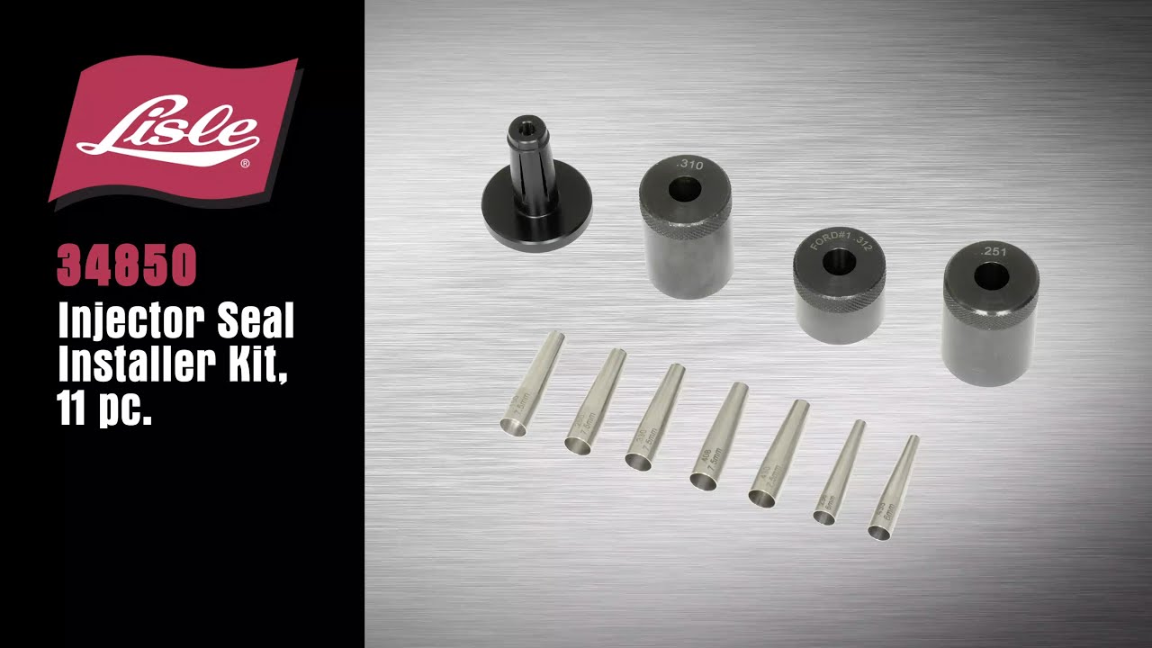 Lisle 34850 Injector Seal Installer Kit, 11 pc.