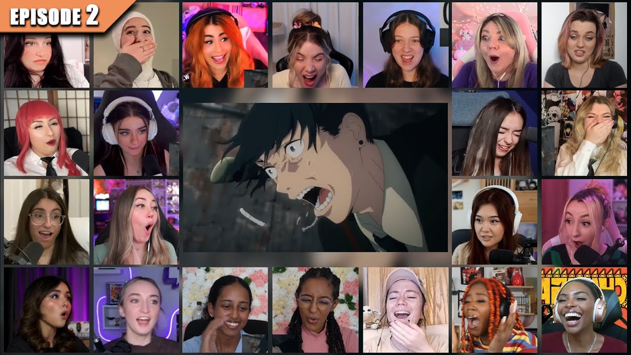 [Girls React] Chainsaw Man Episode 2 Reaction Mashup | チェンソーマン