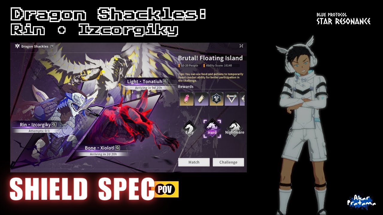 Dragon Shackles : Rin • Izcorgiky HARD 12M, Shield Spec POV - Blue Protocol Star Resonance SEA