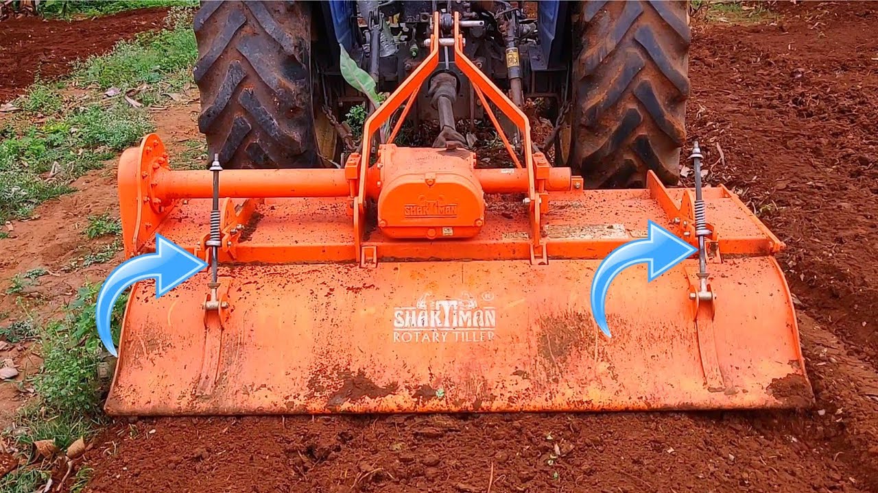 Rotary tiller modification | How to operate Tractor | Shaktiman rotary tiller | Part - 1