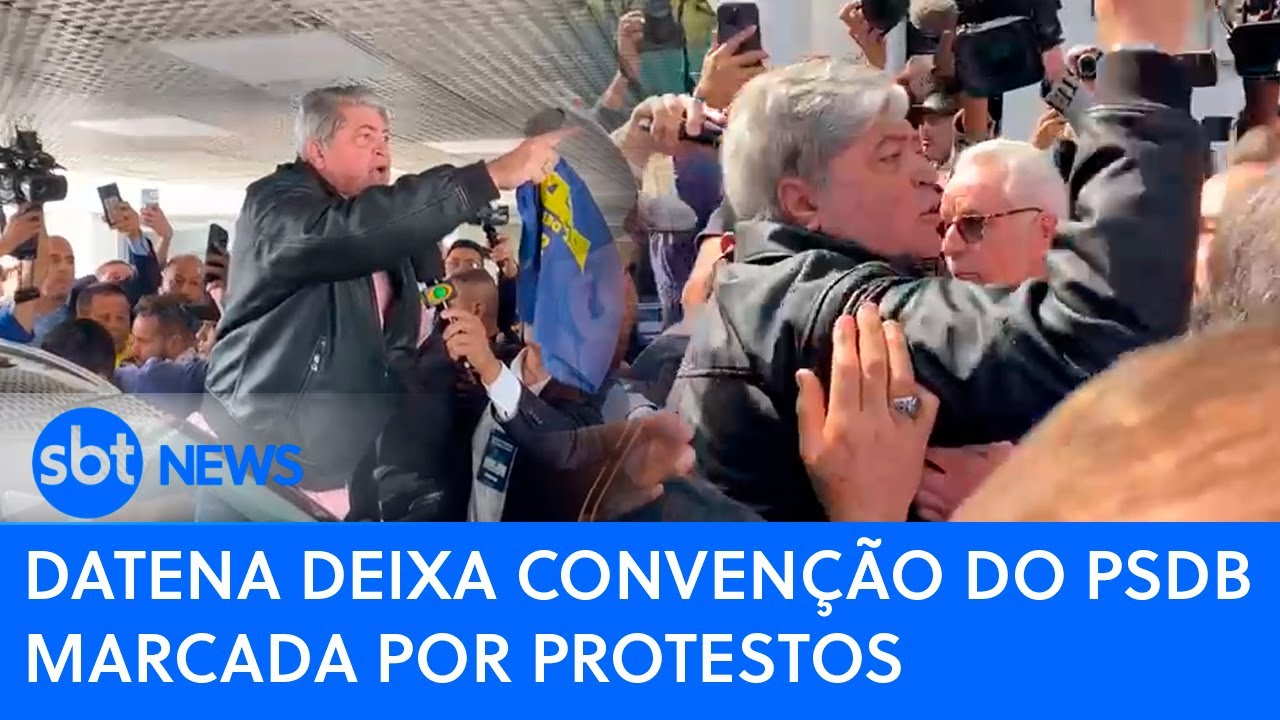 Datena deixa conven&ccedil;&atilde;o do PSDB marcada por protestos
