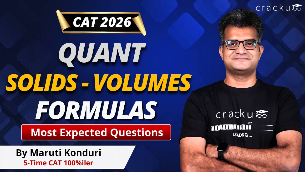 CAT 2025 Solids - Volumes Formulas - Important Questions By CAT 99.89%iler