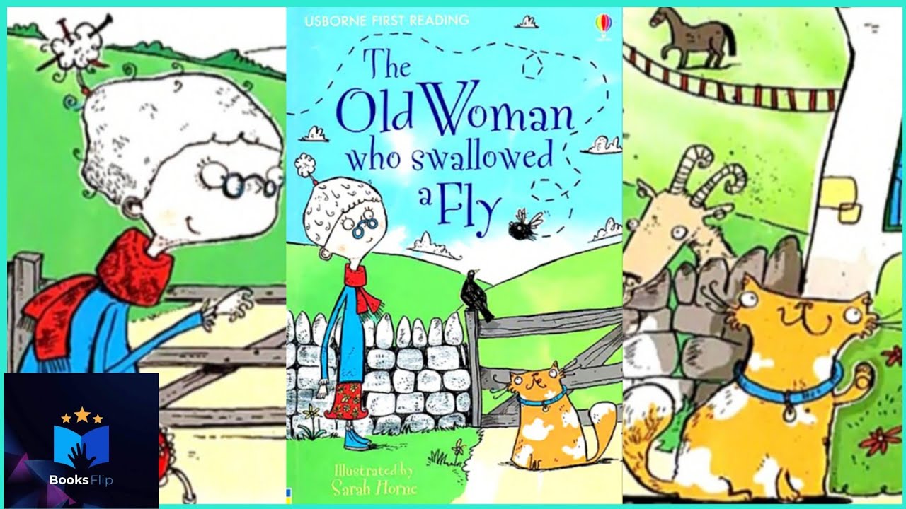Usborne First Reading ~ The Old Woman Who Swallowed A Fly ~ Read Aloud 🪰