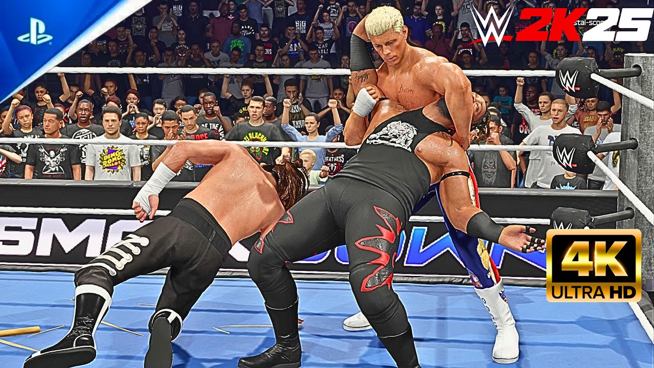 WWE 2K25 - Коди Роудс против Джейкоба Фату против Сами Зейна - Отборочный матч Elimination Chambe...