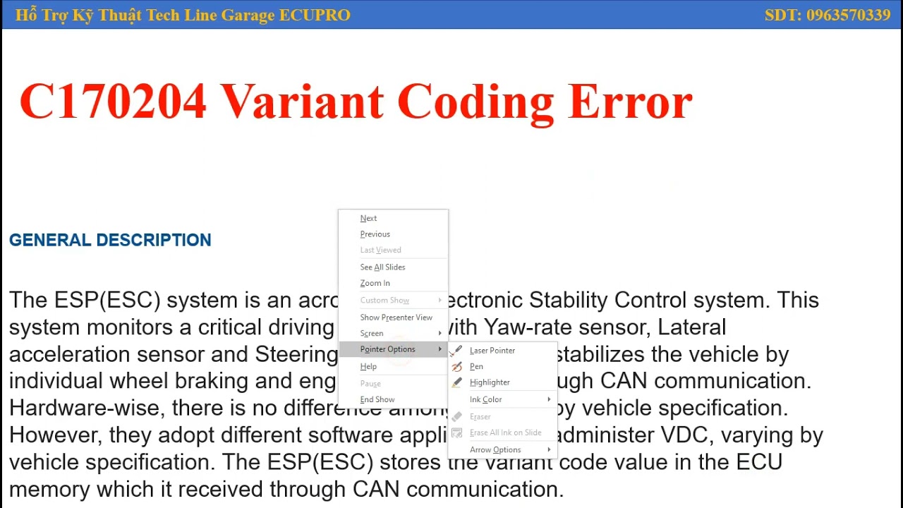 Mã lỗi P170204 Variant Coding Error trên Hyundai, Kia: nguyên nhân và xử lí