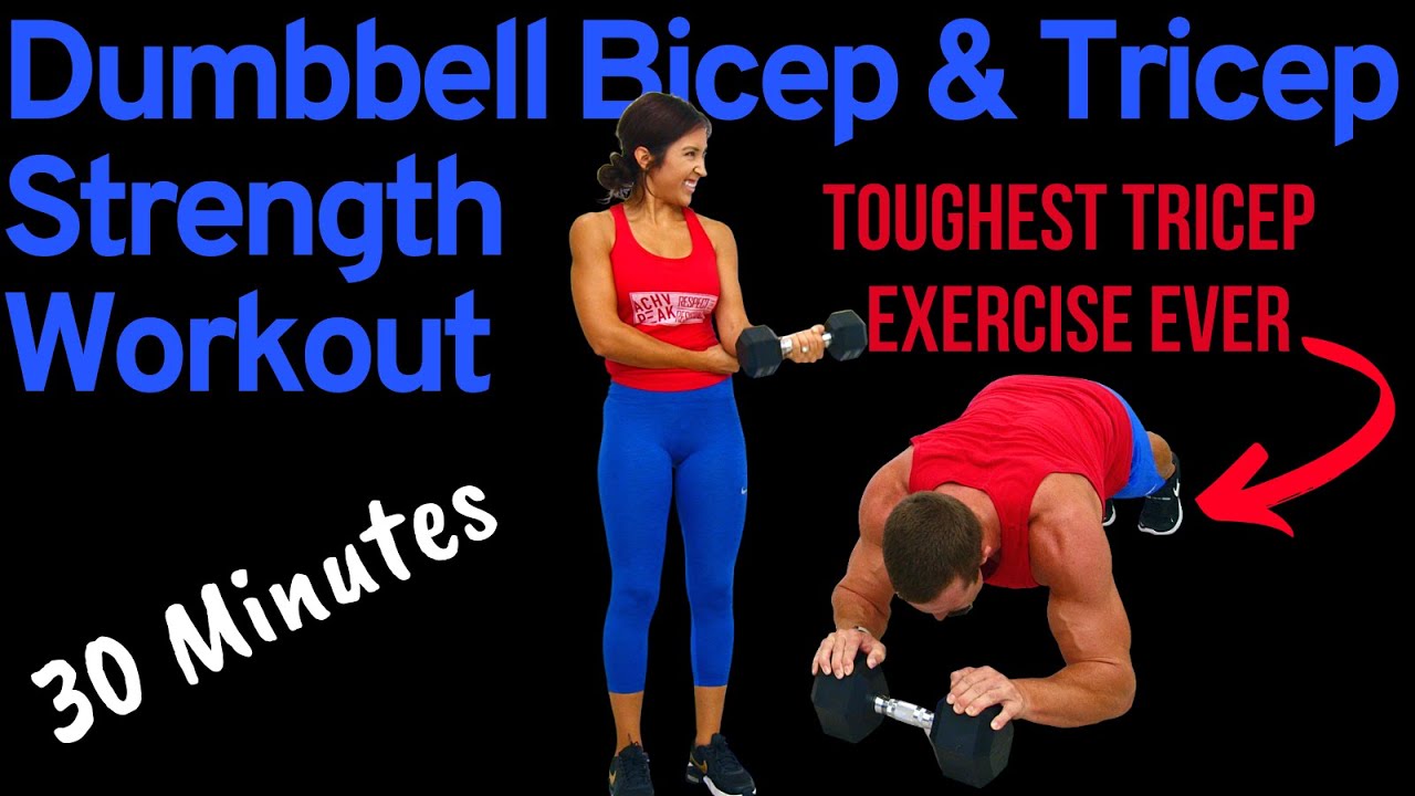 Dumbbell Biceps and Triceps Workout - Strength Training