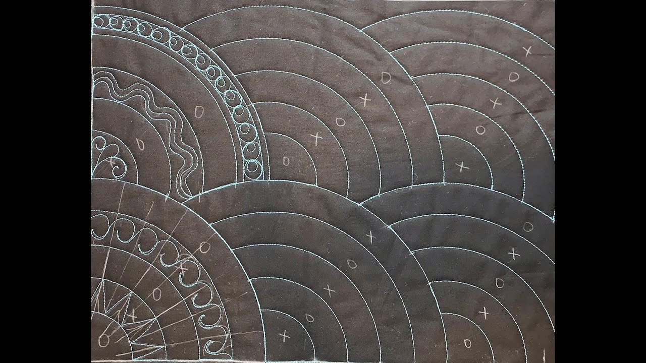 Embellishing the classic Baptist Fan with freemotion - Part 1