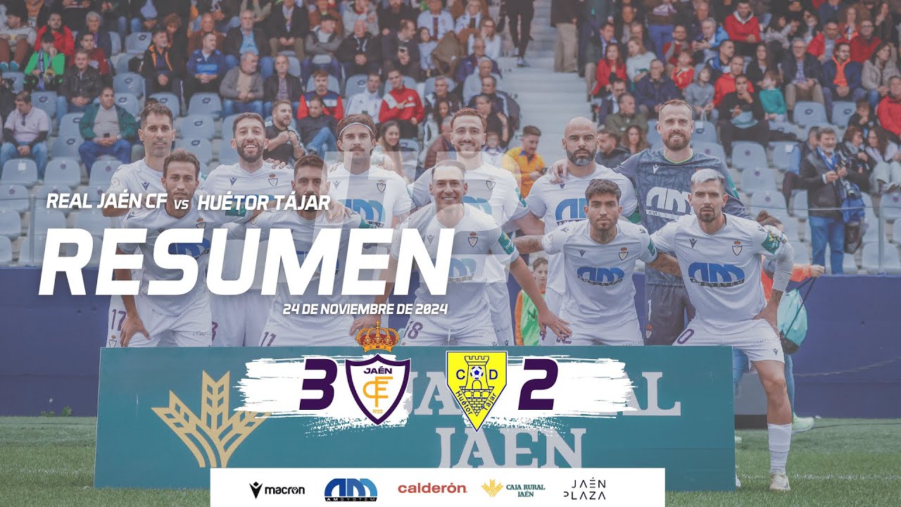 RESUMEN | J12 Real Jaén CF 3 - 2 CD Huétor Tájar