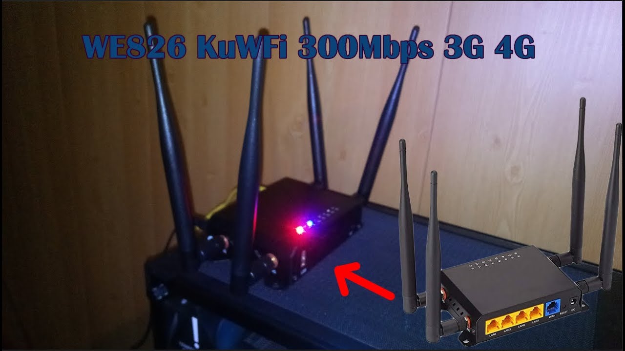 Роутер WE826 KuWFi 300Mbps 3G 4G. Обзор и настройка!