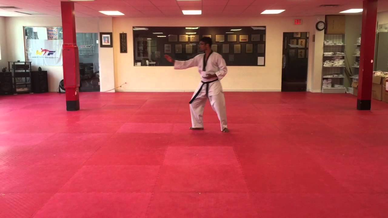 Tae Geuk (4) Sah Jhang (태극 4장) - Purple Belt : WTF Taekwondo Pattern