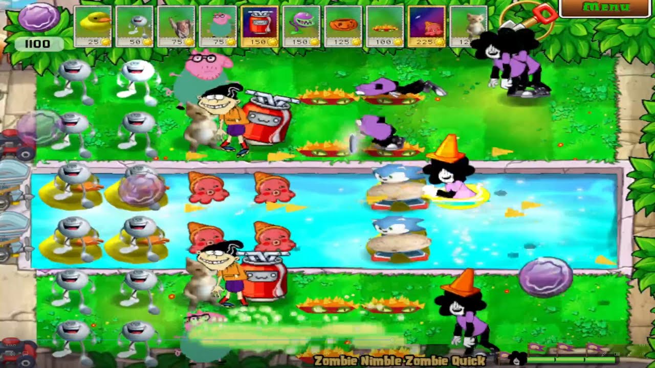 Plants vs Zombies Mod Memes Vs Cartoons - Gameplay Walkthrough Part 4