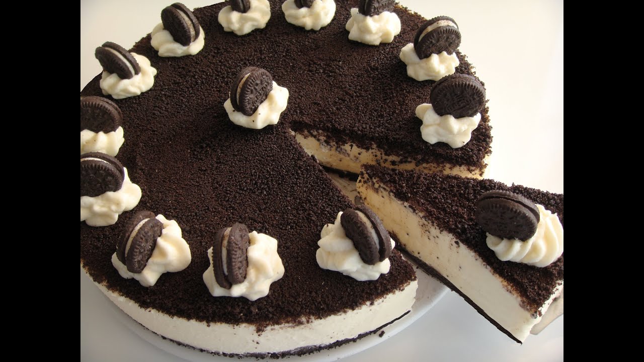 OREO TARTA , RECETA MEJORADA  SIN HORNO ! # 217 #