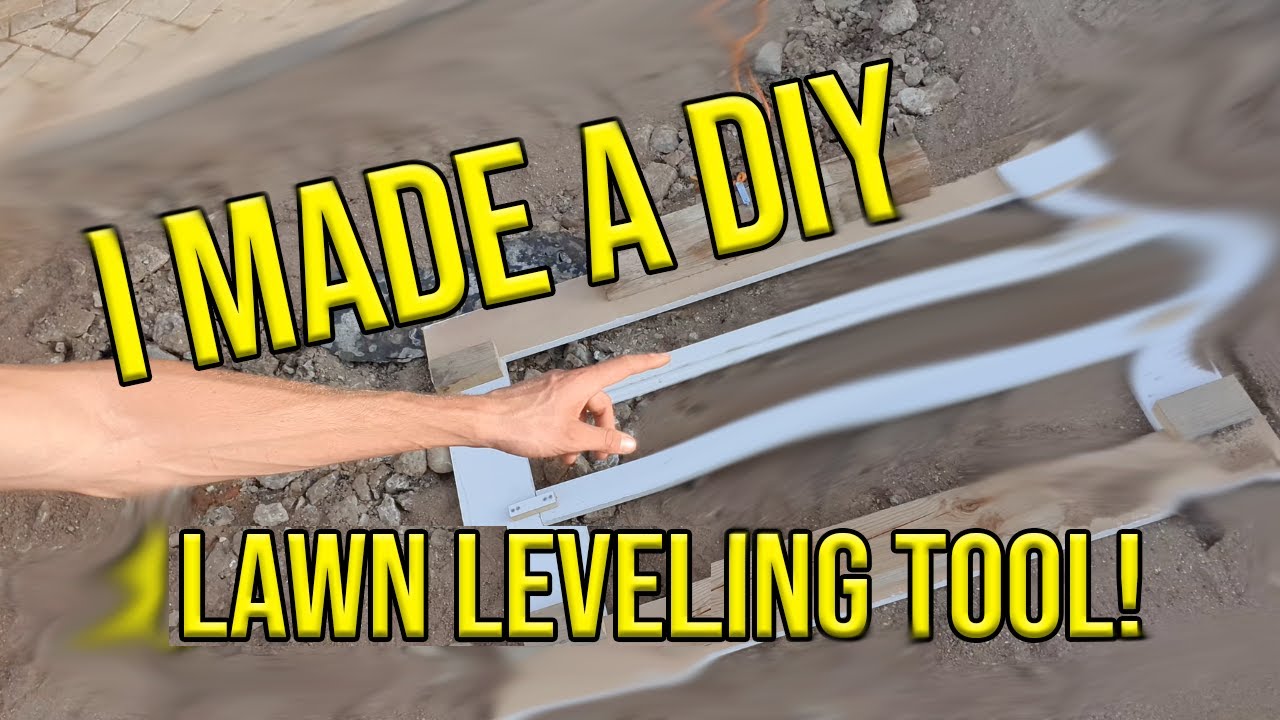 I MADE A D.I.Y LAWN LEVELER!