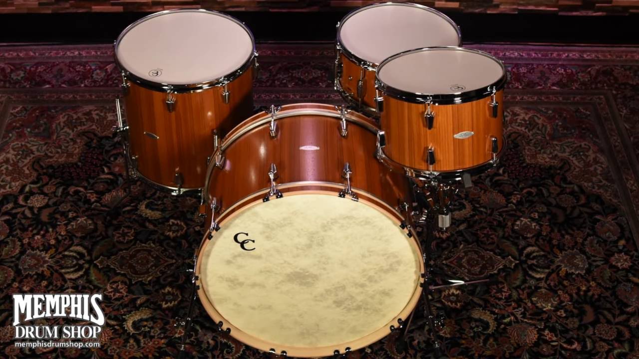 C&C Maple/Gum Drum Set 24/13/16/14 - Teak