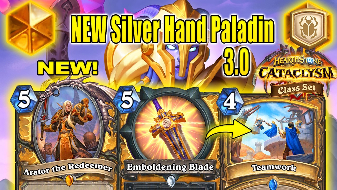 Silver Hand Paladin 3.0 Deck That's Literally Best Of Them All At CATACLYSM Class Set | Hearthstone