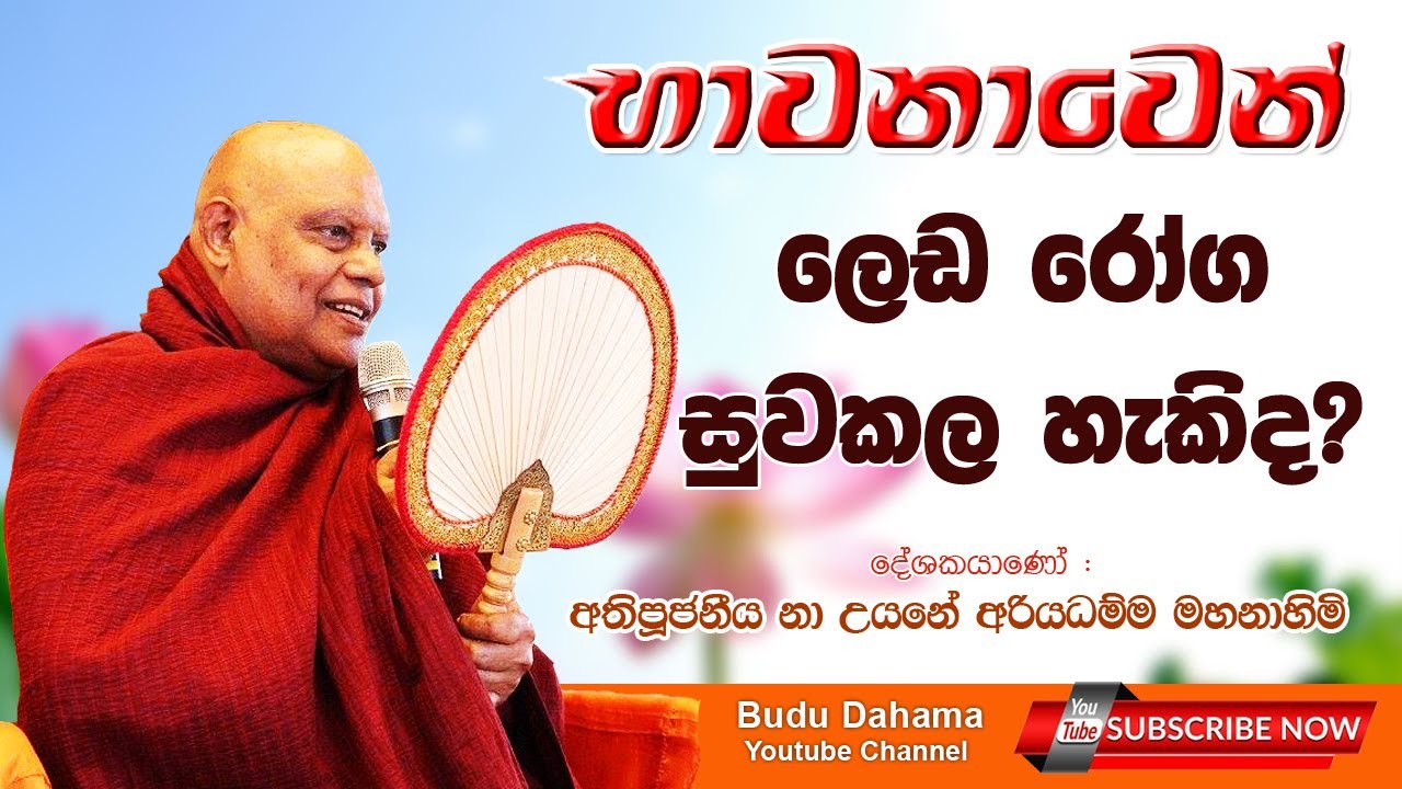 භාවනාවෙන් ලෙඩ රෝග සුවකල හැකිද? -  most ven na uyane ariyadhamma maha thero