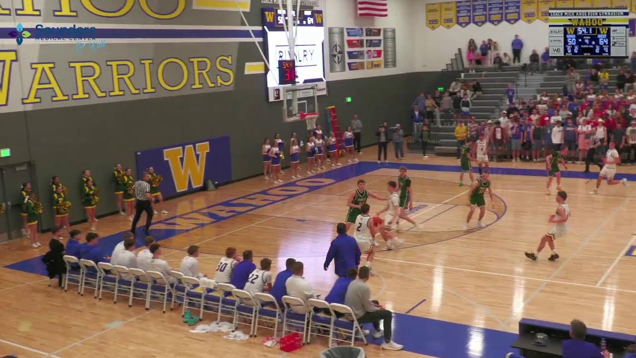 Wahoo vs Lincoln Pius X Subdistrict boys basketball finals 3-2-26