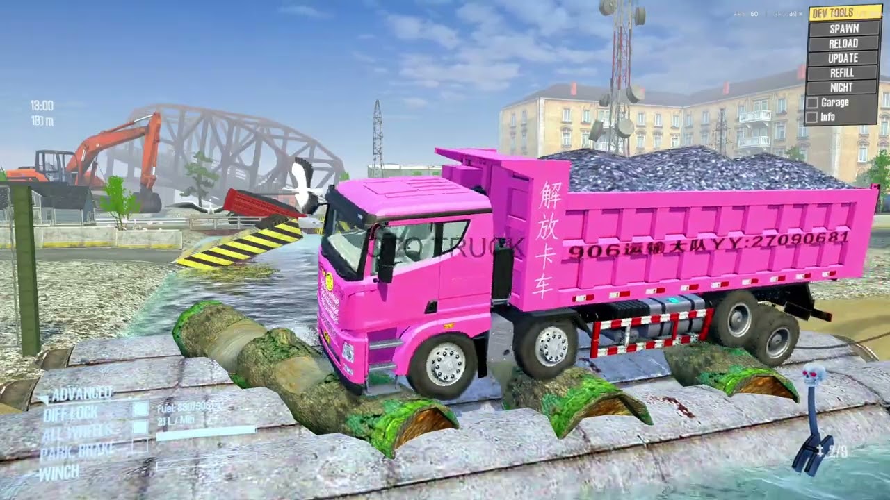 SPINTIRES MUDRUNNER : Truck Vs Extreme Highway Obstacles | Driver Skills Game Daily 10