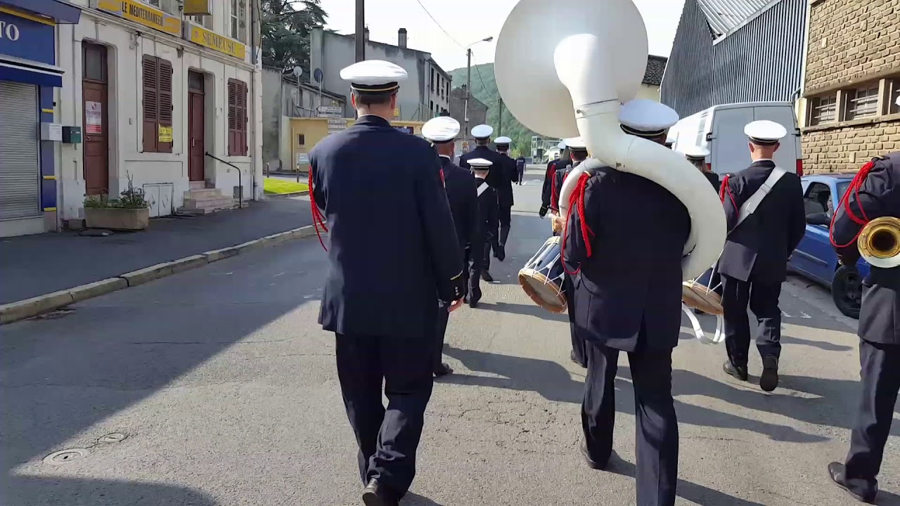 Commémoration de la libération  de Nouzonville par la Batterie Fanfare d'Aiglemont