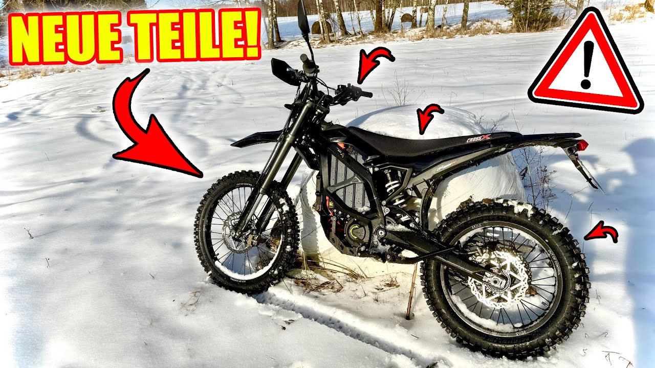 Ich fahre zum ersten mal Sur Ron ULTRA BEE im SCHNEE! + Tuning Update