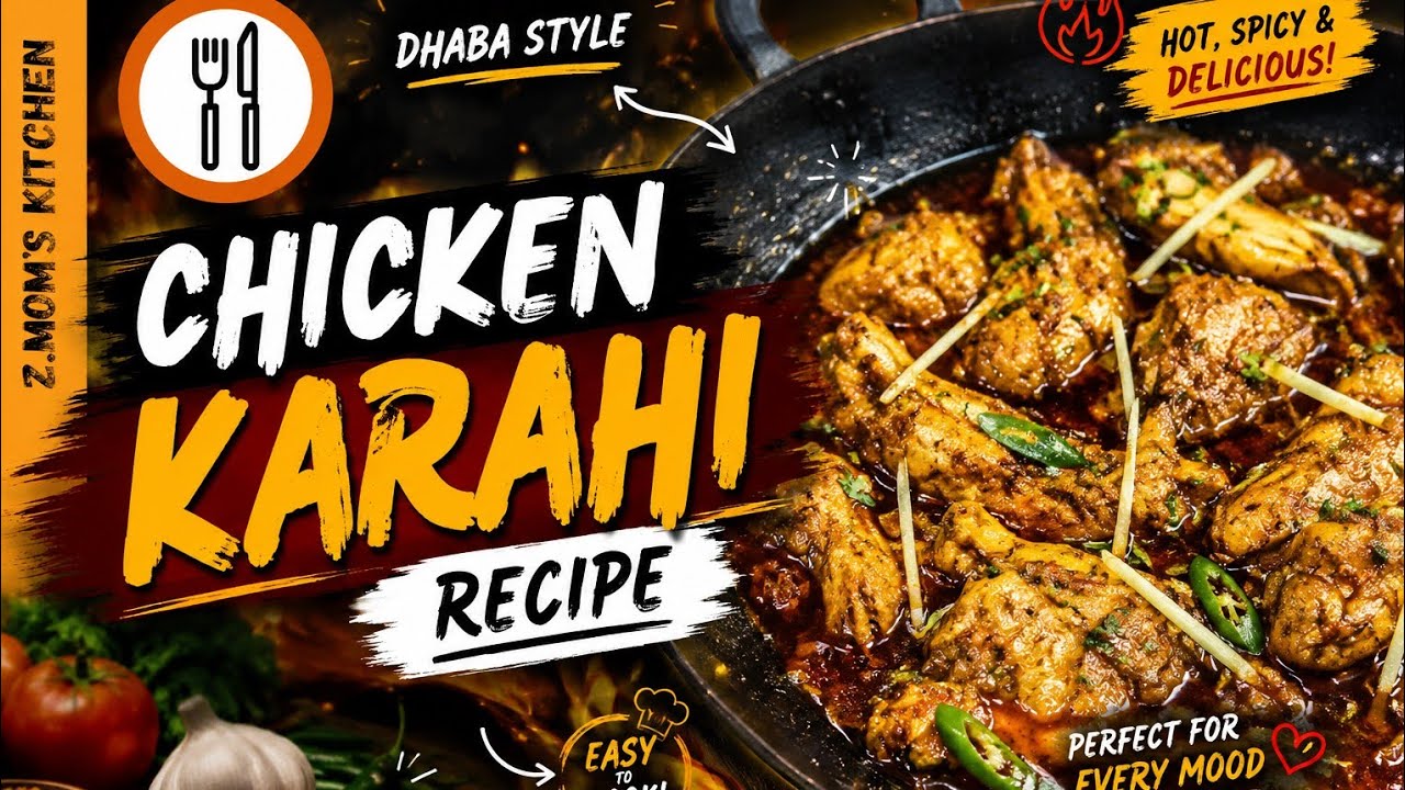 Chicken Karahi Recipe | چکن کڑاہی بنانے کا طریقہ | Zmom's Kitchen | My Special Chicken Karahi Recipe
