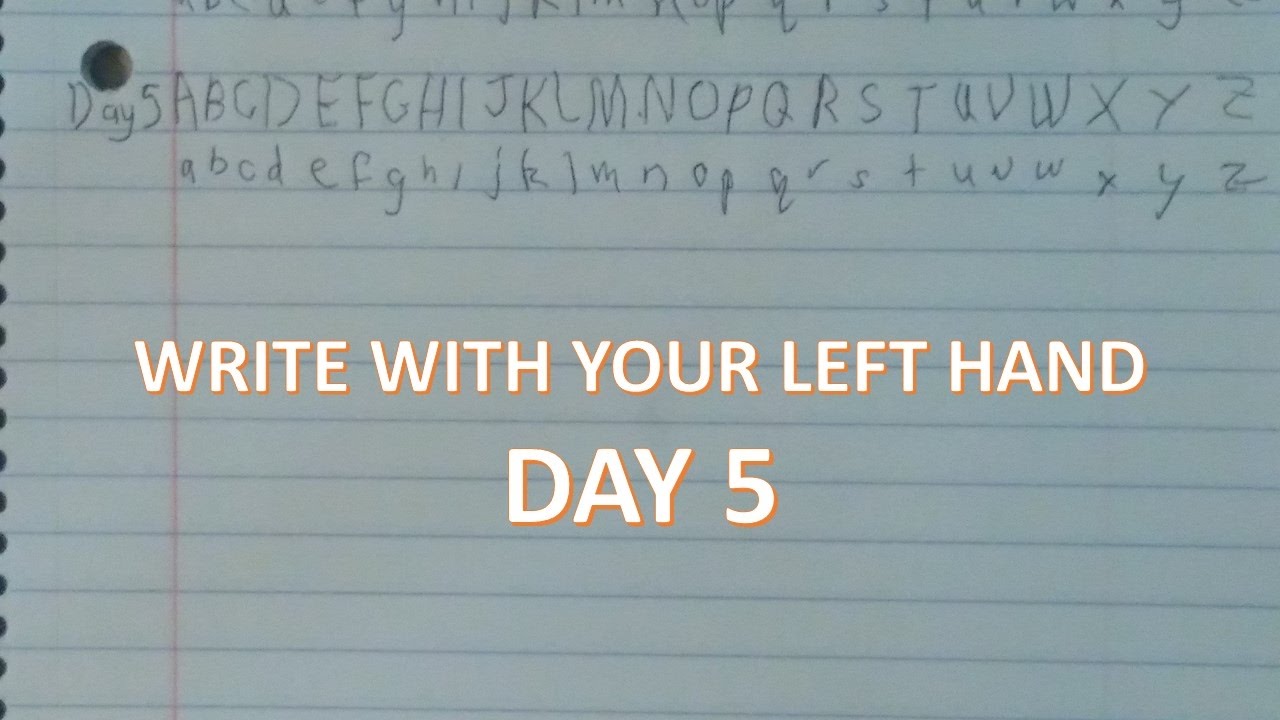 Learn to Write with your Left Hand | DAY 5