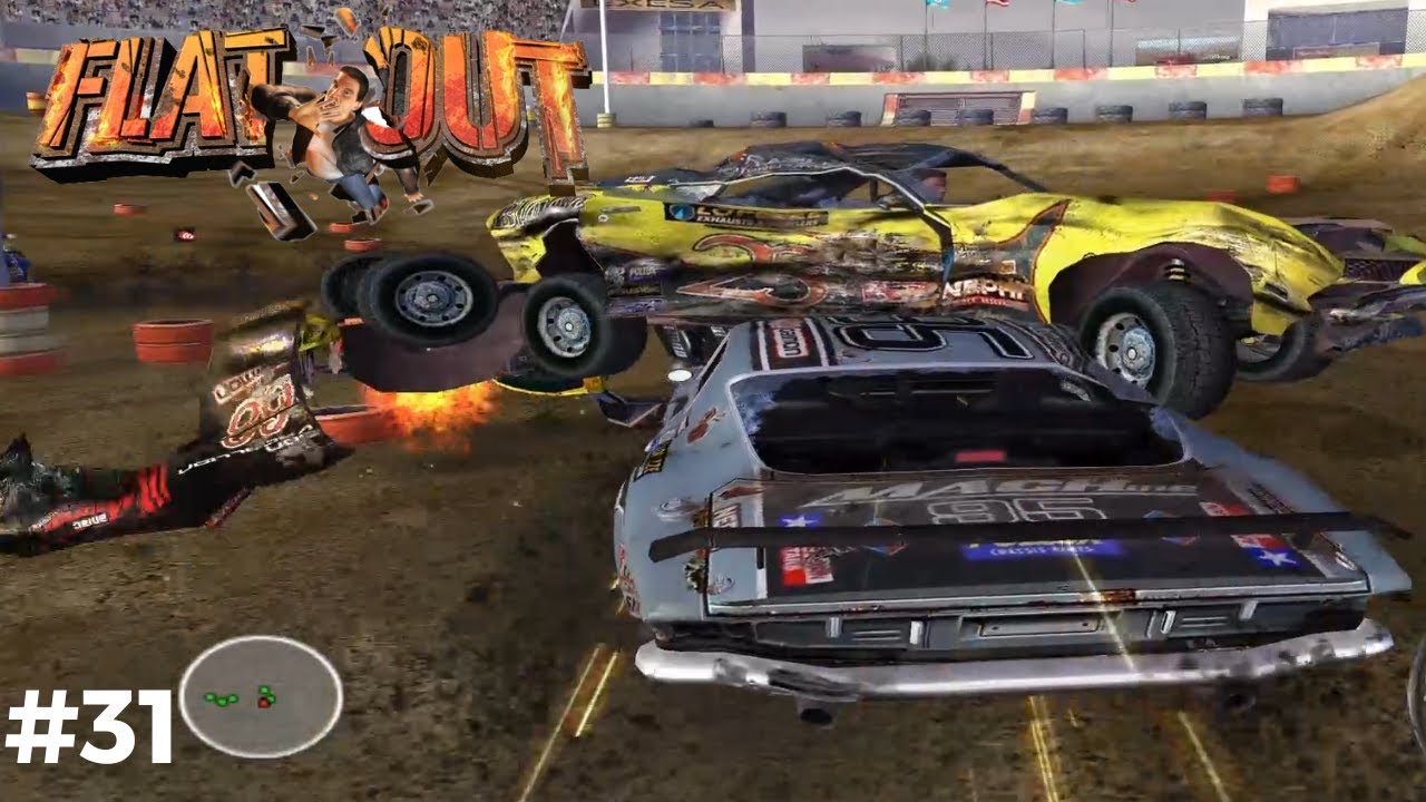 Flatout 1 (2004) - Demolition Derby Gameplay #31 - Demolition Arena (Pc)