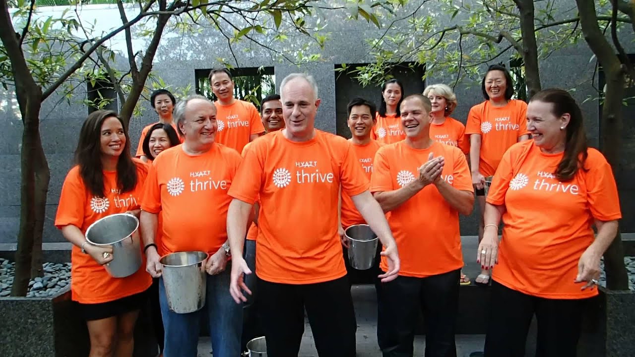 Hyatt's Asia Pacific Leadership Team takes on the ALS ice bucket challenge