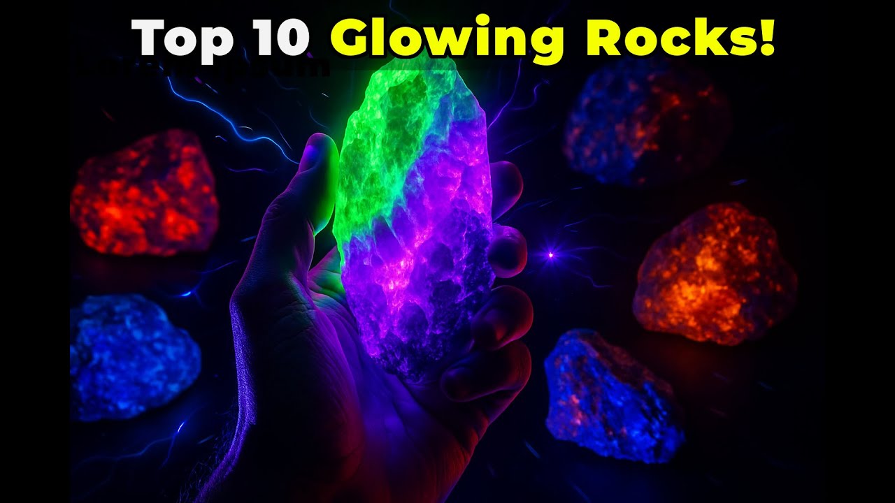 Top 10 Stones That Glow Under Blacklight!