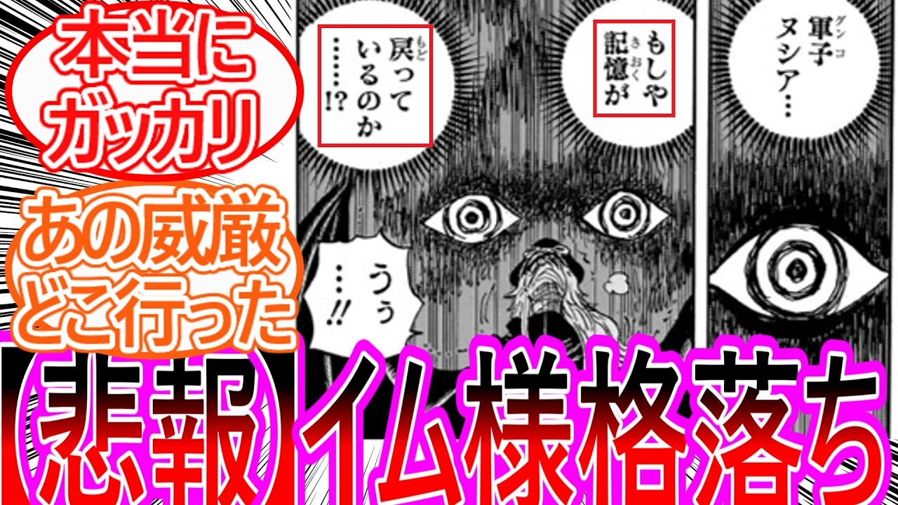 【ワンピース】最新1173話 正直イム様って大したこと無いんじゃね？に対する読者の反応集