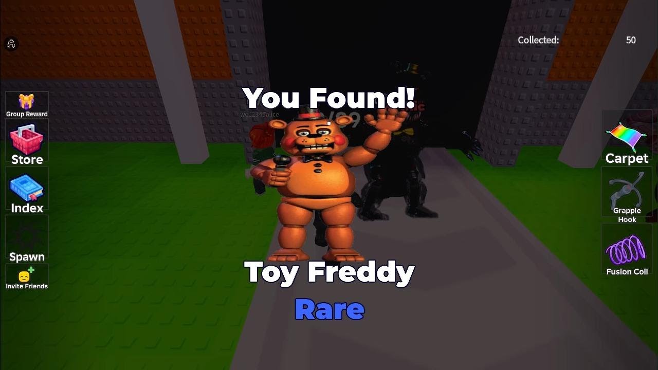 Roblox conseguimos muchos Animatronicos en una copia de find a FNAF character
