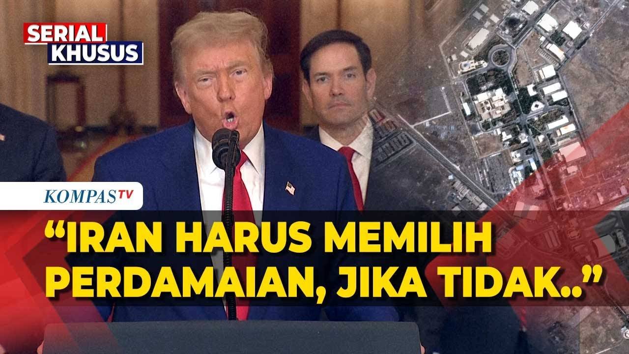 [FULL] Pernyataan Lengkap Presiden Donald Trump, Militer AS Serang 3 Situs Nuklir Iran!