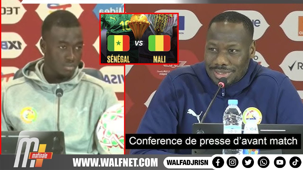 Sénégal vs Mali : Conférence de Presse d’avant match de Pape Thiaw et Pape Gueye