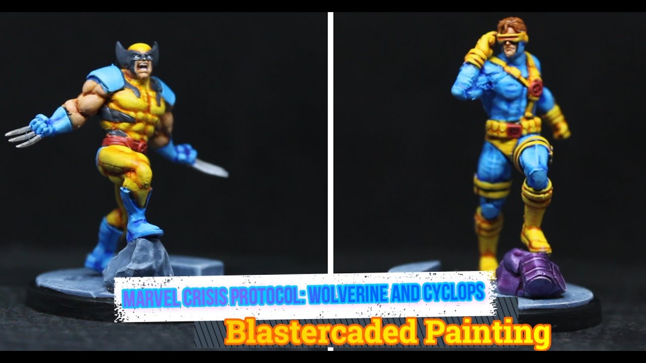 Painting Marvel Crisis Protocol: Cyclops and Wolverine