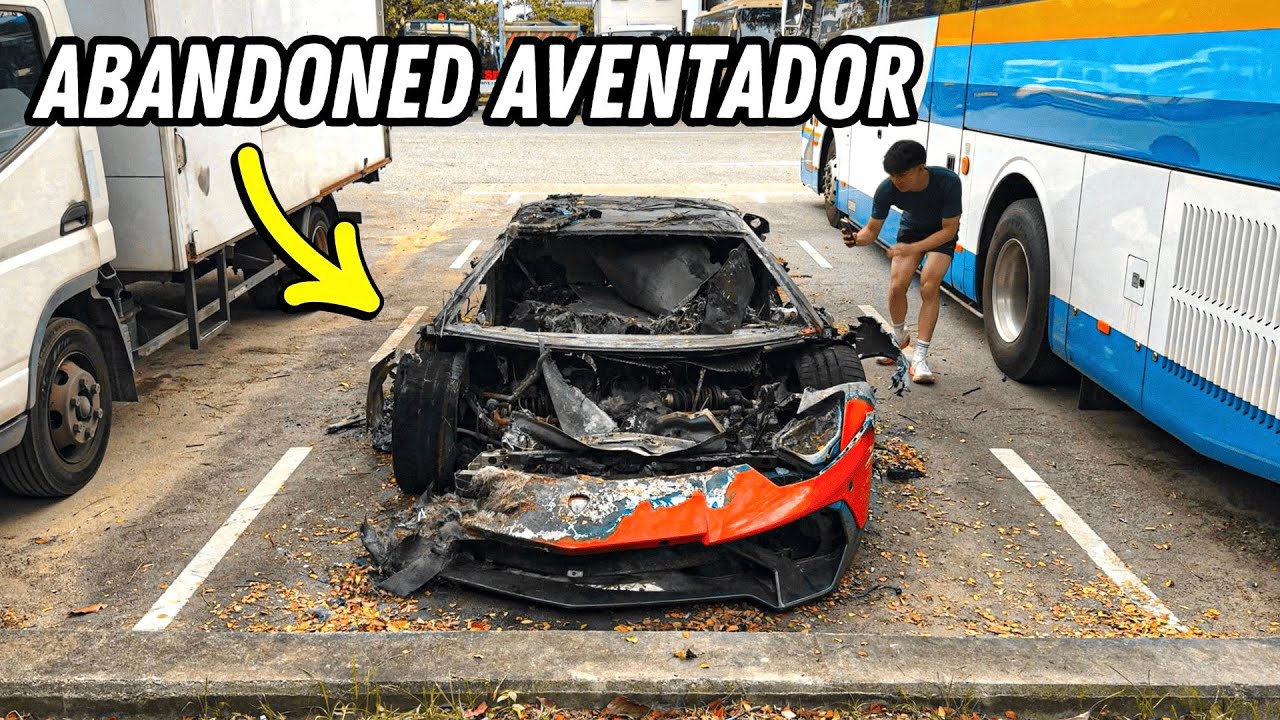 Мы нашли брошенный, разбитый Lamborghini Aventador в Сингапуре