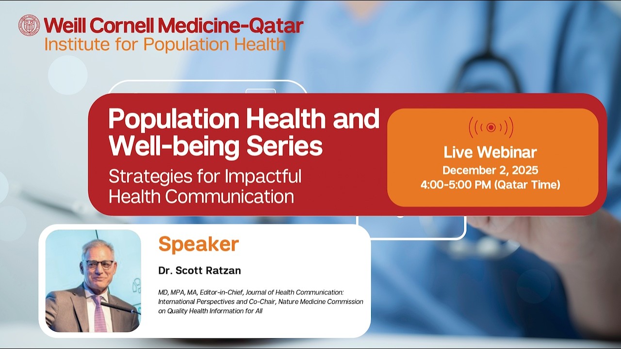 Population Health & Well-being Series Webinar | Strategies for Impactful Health Communication