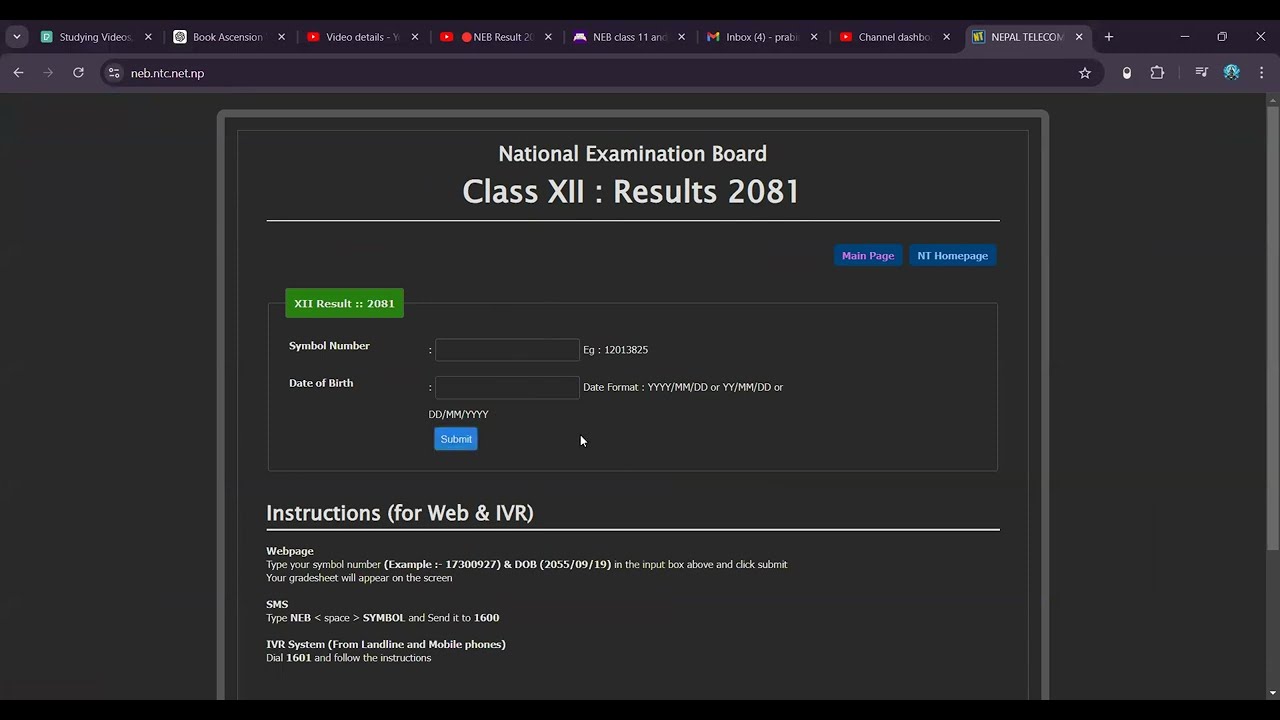 Class 12 Result 2081 Published! How to check NEB Class 12 Result 2081? NEB Class 12