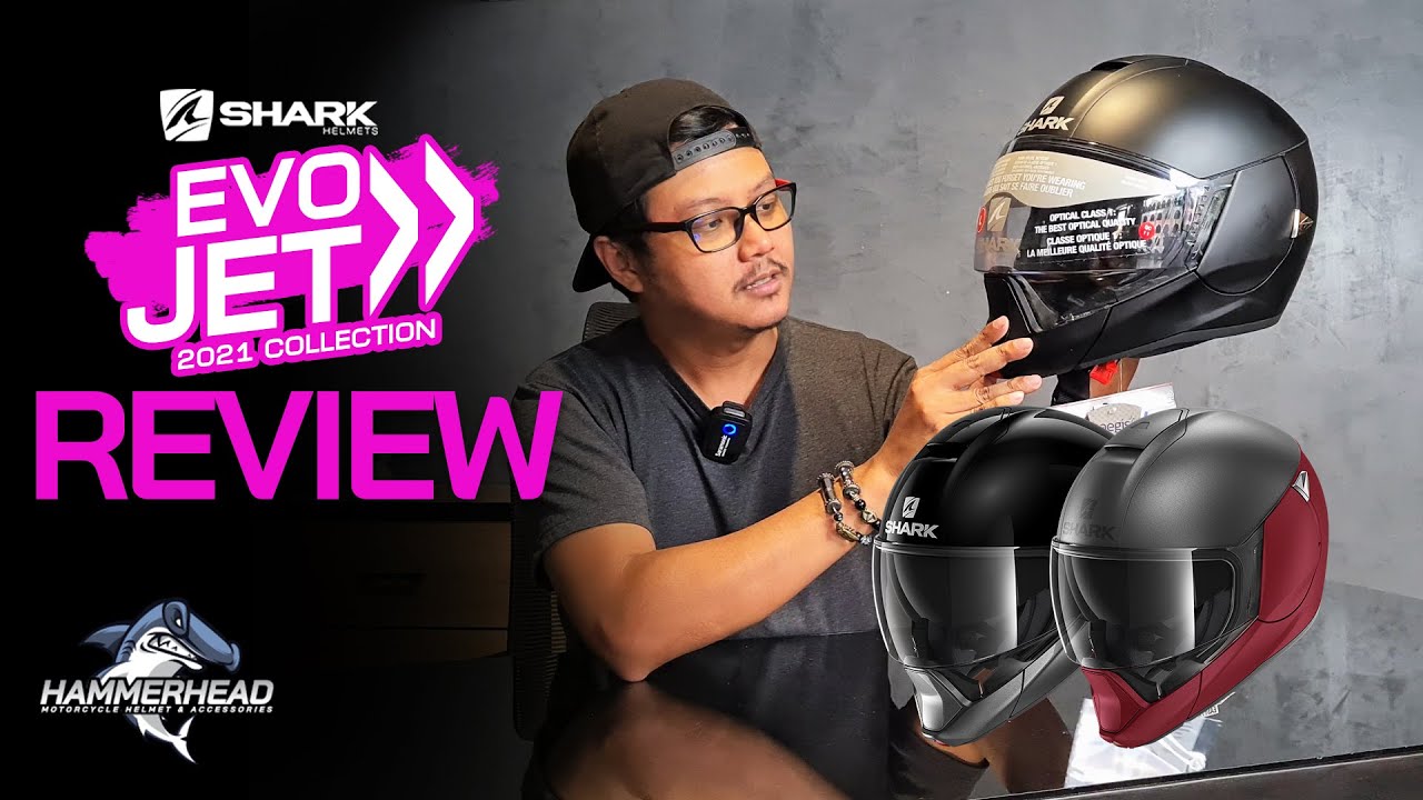 รีวิว SHARK EVO JET 2021 หมวกกันน็อคยกคาง พรีเมี่ยมรุ่นใหม่ล่าสุด