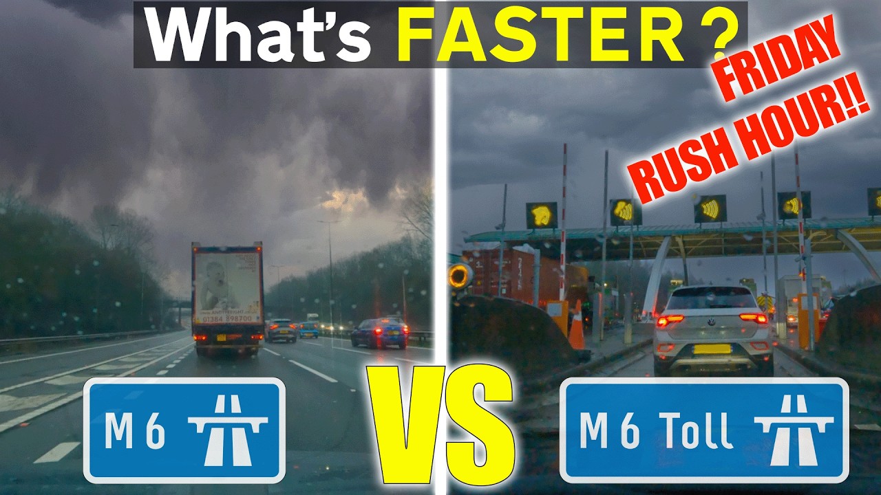 M6 VS M6 Toll - Which Motorway Is The FASTEST Way To Avoid Birmingham - FRIDAY RUSH HOUR EDITION