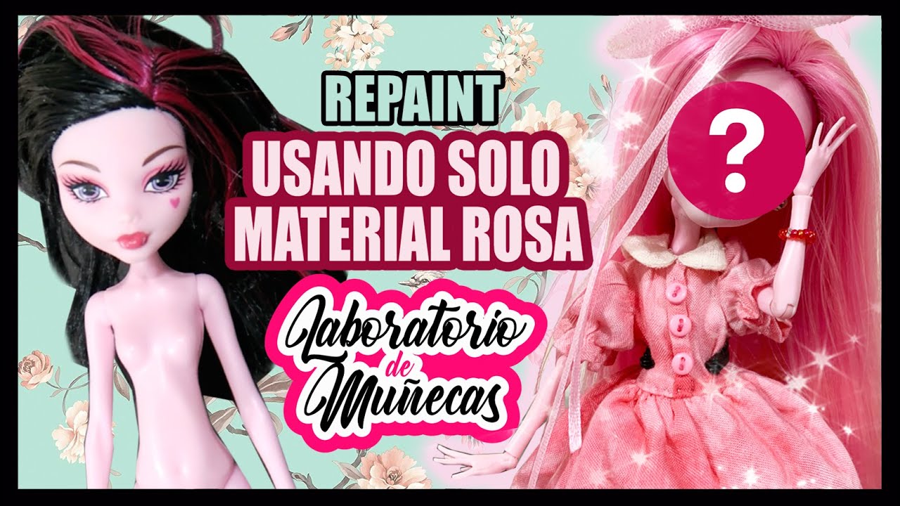 RESTAURO MUÑECA VIEJA CON MATERIALES ÚNICAMENTE ROSAS - Laboratorio de Muñecas