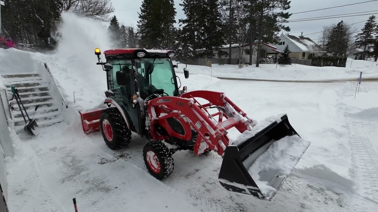 Kioti CK2610SE snow removal (2023-01-14)