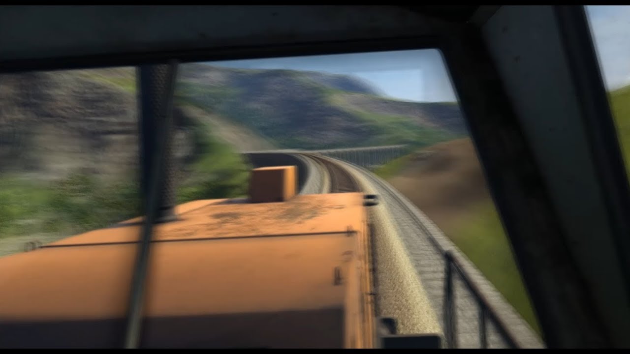 Derail Valley - Timelapse snippet of a freight haul trip / VR
