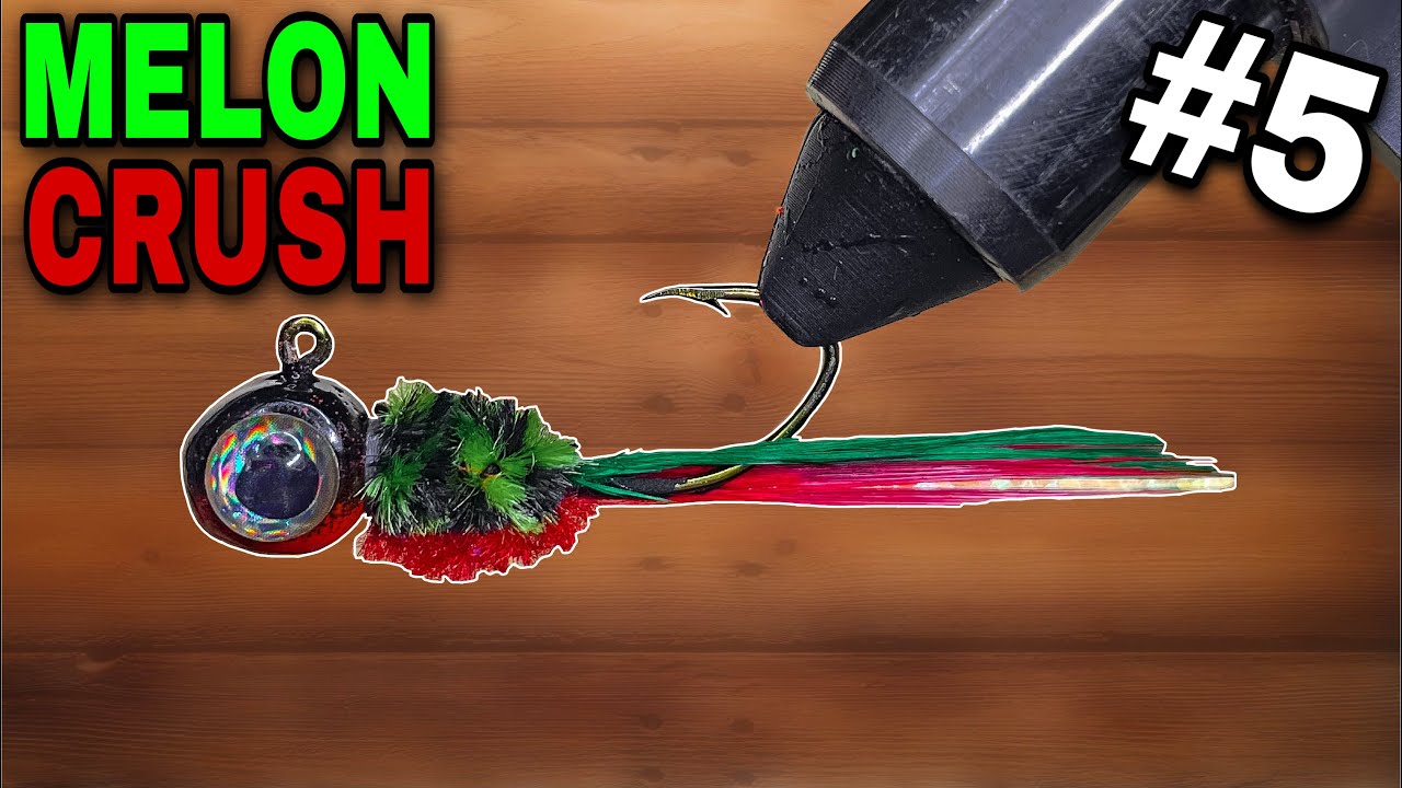 Tying a Melon Crush Crappie Jig (Underwater Footage) - Hand Tied Jigs Ep. 5
